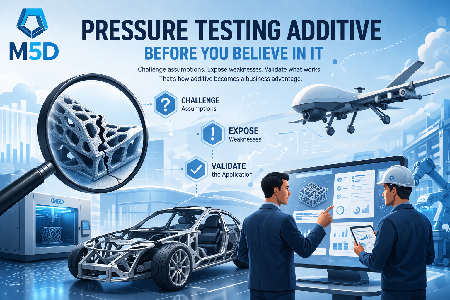 Pressure testing additive for innovation